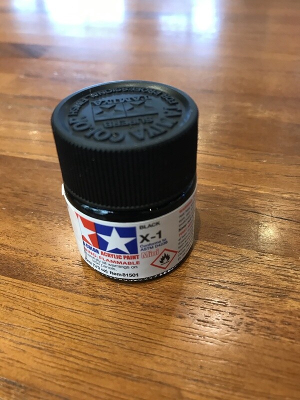 799-81501 X-1 BLACK ACRYLIC GLOSS MINI