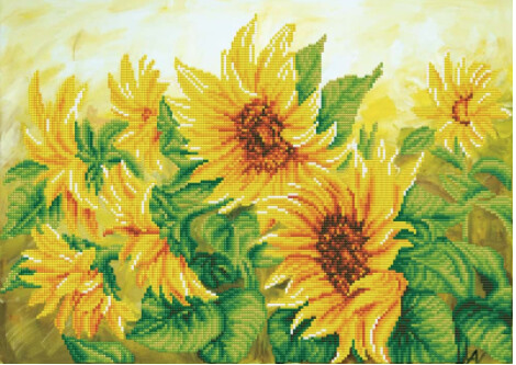 DD10023 Hazy Daze Sunflowers