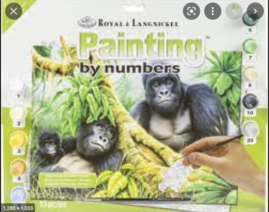 R-37374 Large PBN Mountain Gorillas