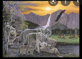 R-94343 Large PBN Path of the Wolf Spirit