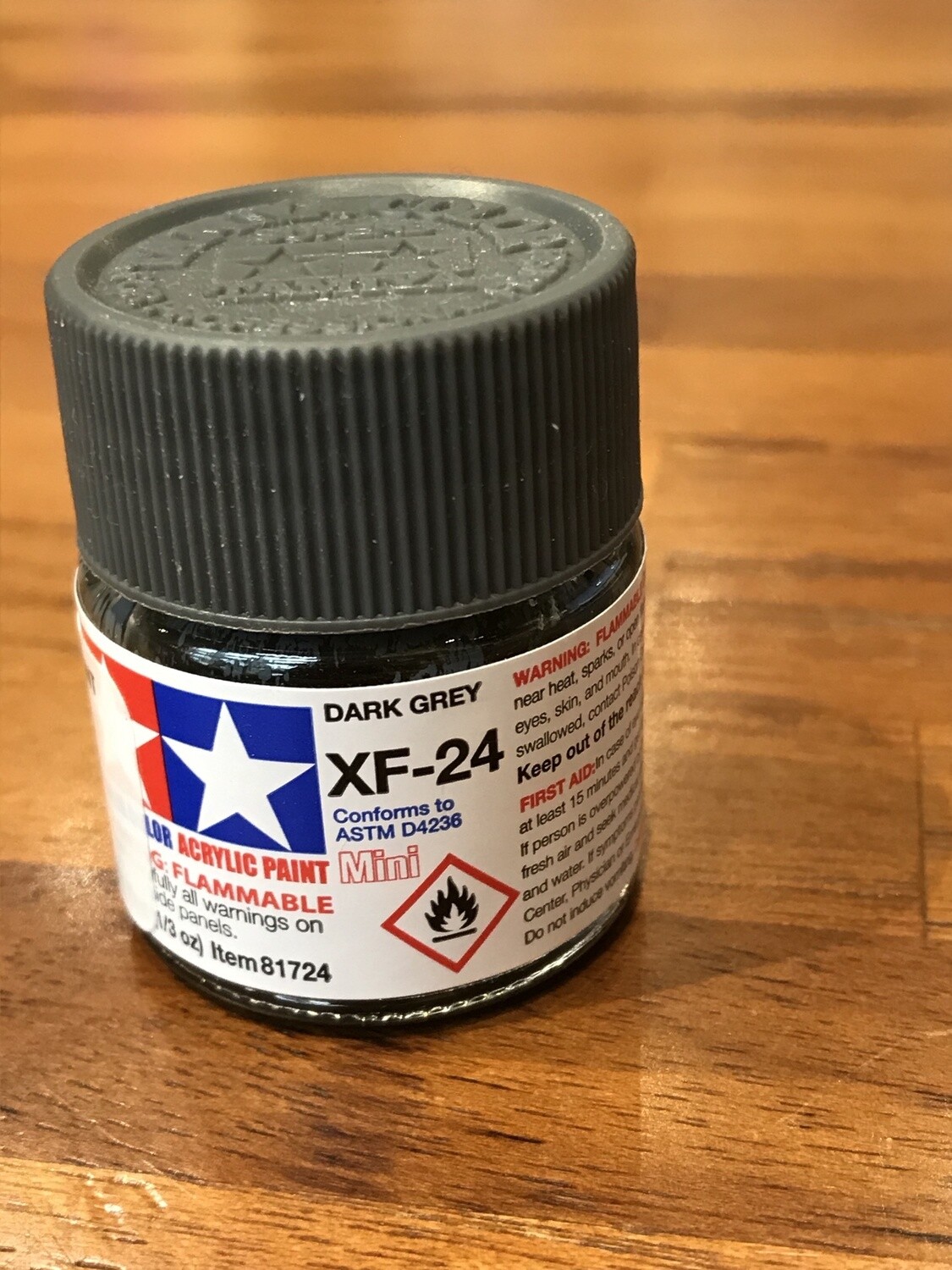 799-81724 XF-24 FLAT DARK GREY ACRYLIC MINI