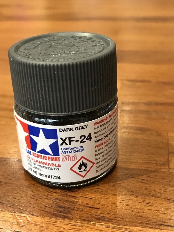 799-81724 XF-24 FLAT DARK GREY ACRYLIC MINI