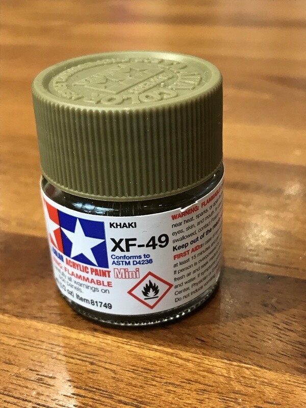 799-81749 XF-49 KHAKI ACRYLIC FLAT MINI