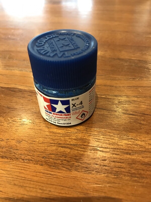 799-81504 X-4 BLUE ACRYLIC GLOSS MINI