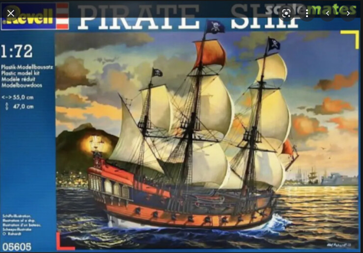 910-05605 1/72 PIRATE SHIP (3/ctn)