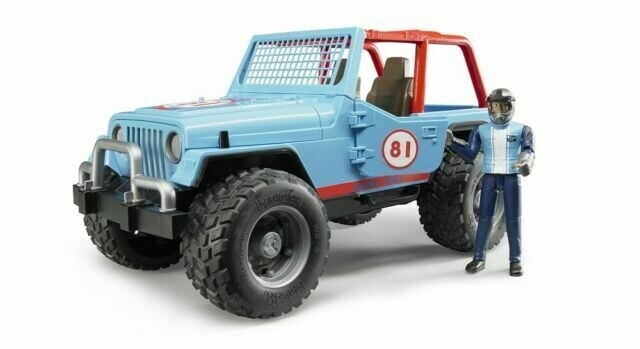 02541 Jeep Cross Country racer blue with driver