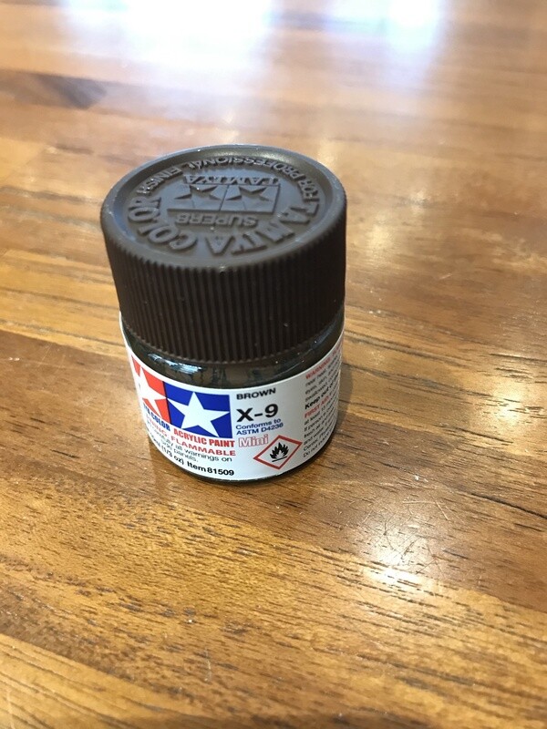 799-81509 X-9 BROWN ACRYLIC GLOSS MINI