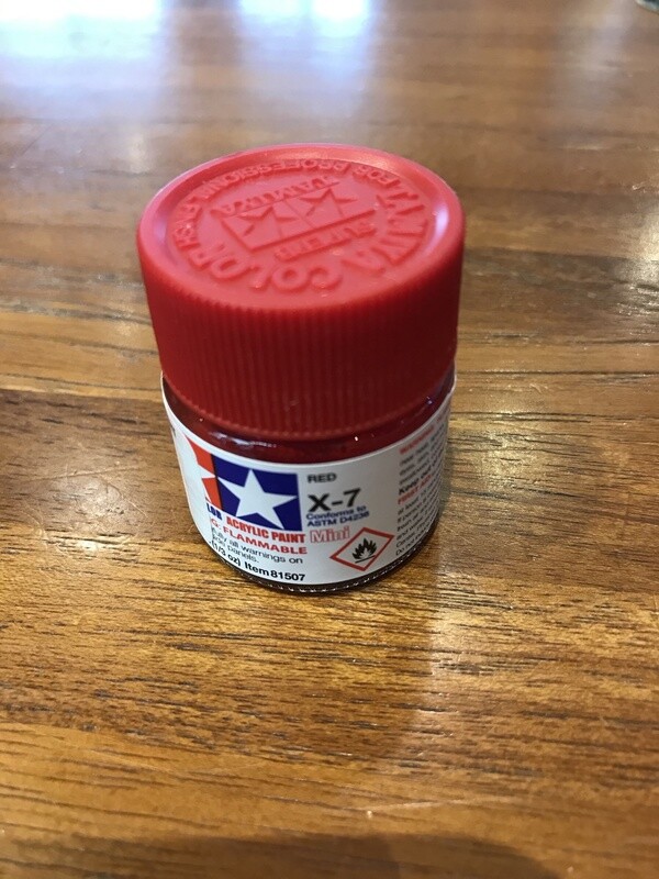 799-81507 X-7 INSIGNIA RED ACRYLIC GLOSS MINI