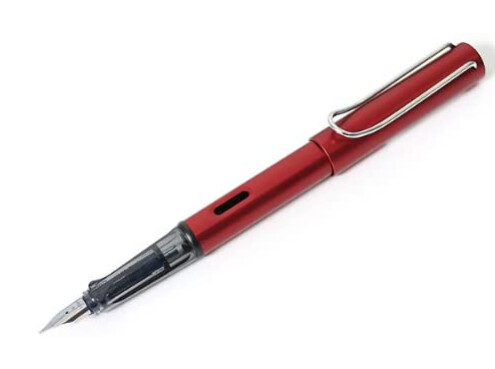L016 SAFARI Fountain Pen Red (without Converter) Bold