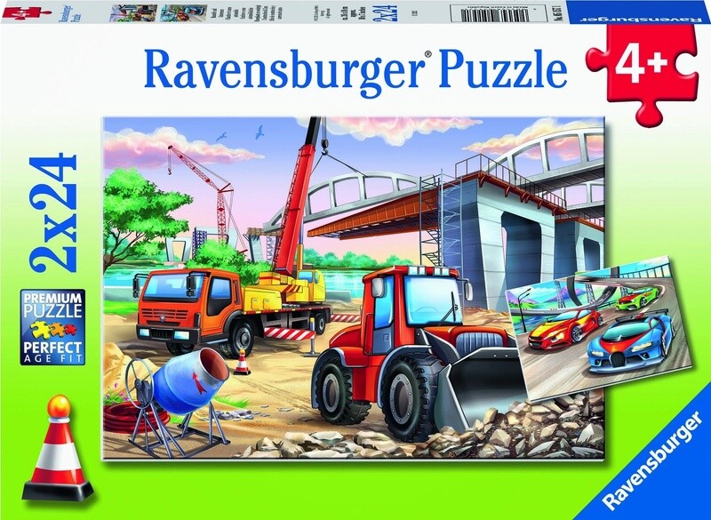 05157 Construction &amp; Cars 2x24