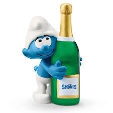 20821  Smurf with bottle