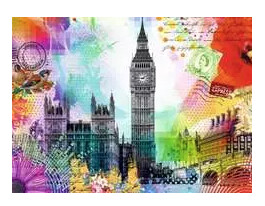 16986 London Postcard 500pc