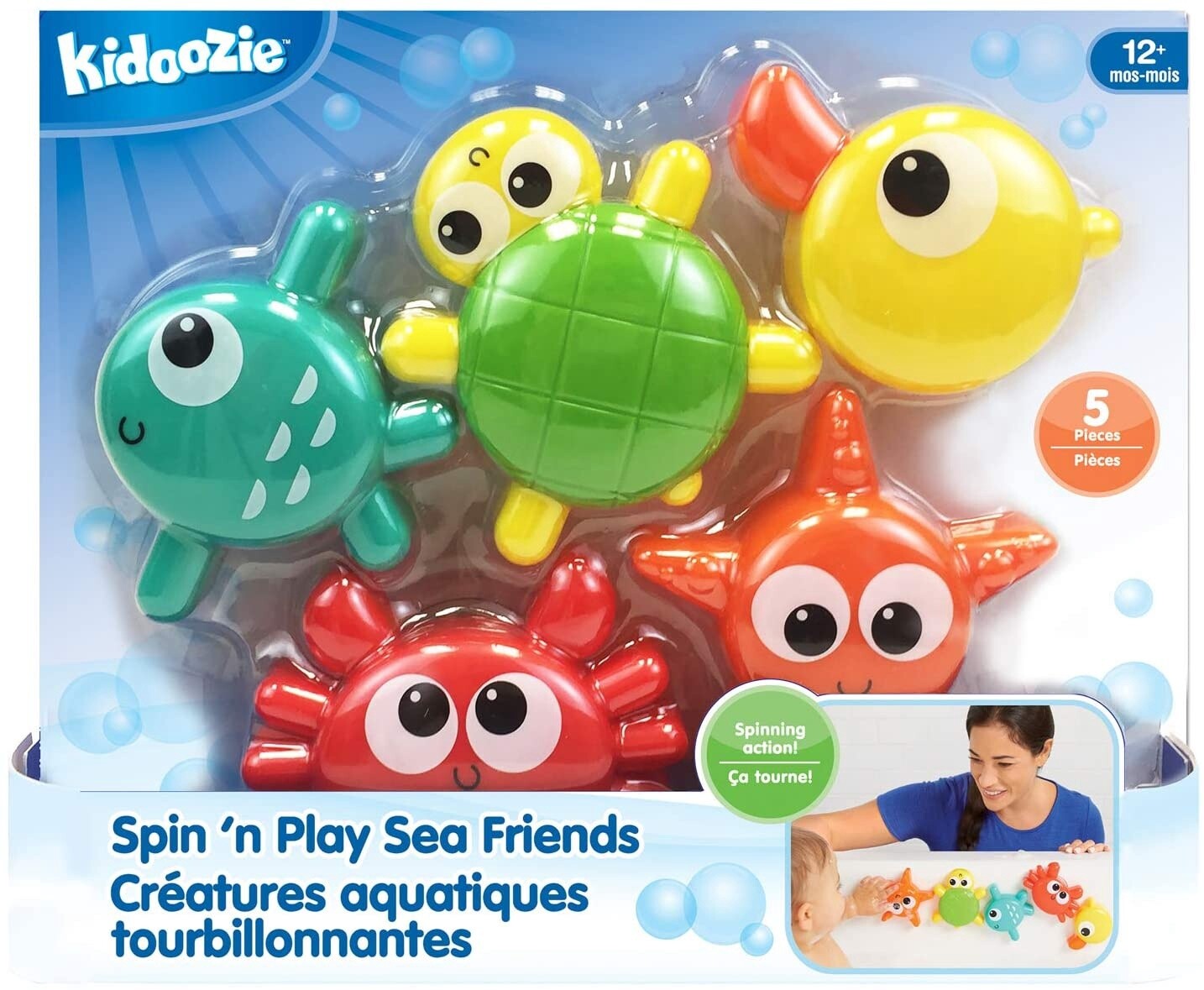 G02560 SPIN &#39;N PLAY SEA FRIENDS KIDOOZIE