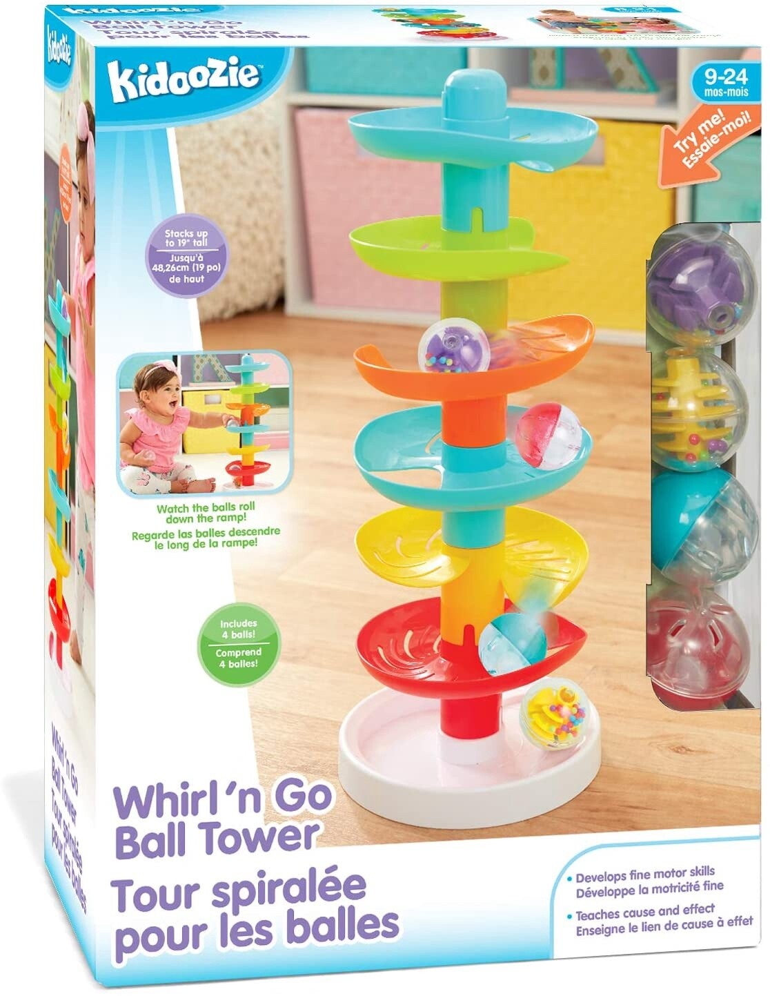 G02603 WHIRL &#39;N GO BALL TOWER KIDOOZIE