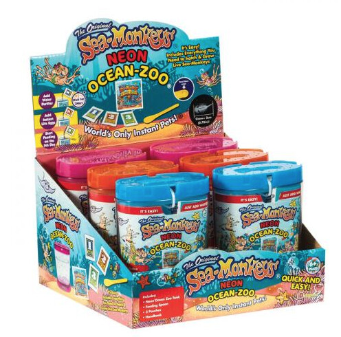 23232 SEA-MONKEY OCEAN ZOO 6PCS NEON