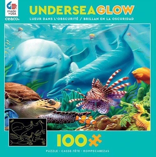 CEA 1616-3 100PC UNDERSEA GLOW IN DARK ASST