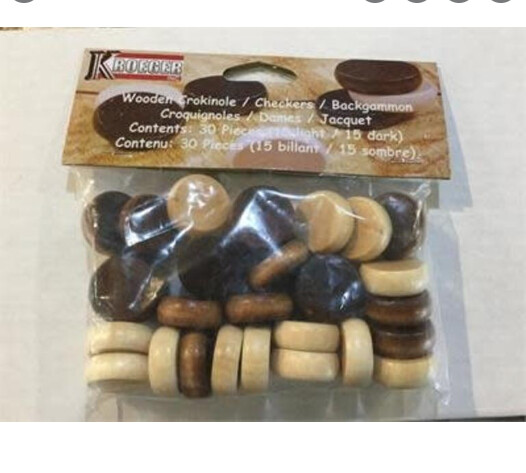 GAM MH-CD 30 PCS WOODEN CROKINOLE DISKS (6) BL