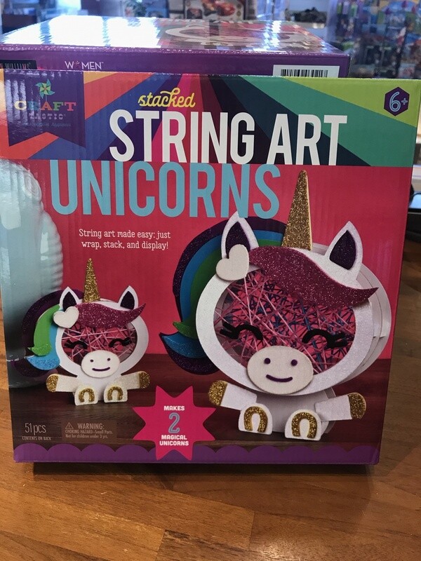 AW054 STACKED STRING ART-UNICORNS