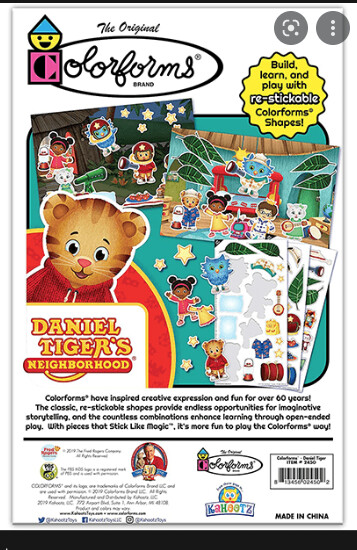 KA-2450 Colorforms - Daniel Tiger