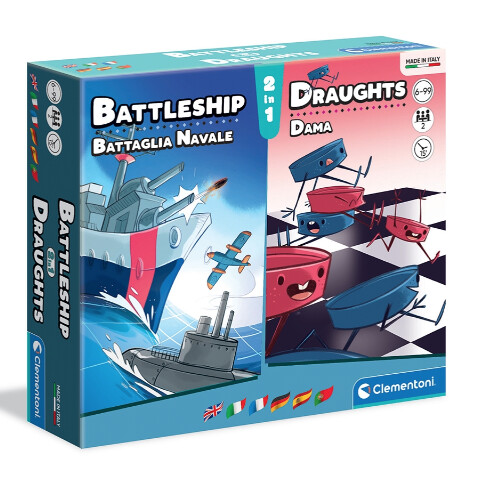 163052 BATTLESHIP &amp; DRAUGHTS (MULTI)