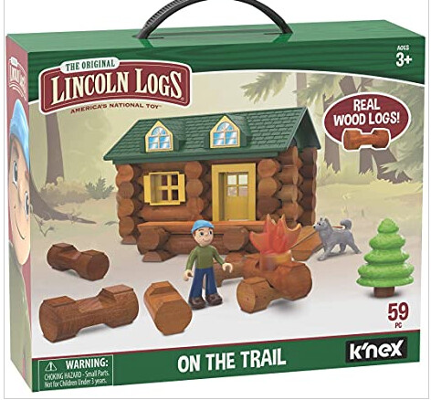KNX 00821 LINCOLN LOGS - 59PC ON THE TRAIL (2) ENG