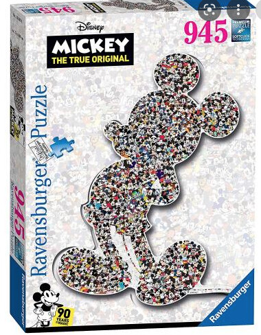 12000075 Shaped Mickey (945pc Shaped Puzzle)