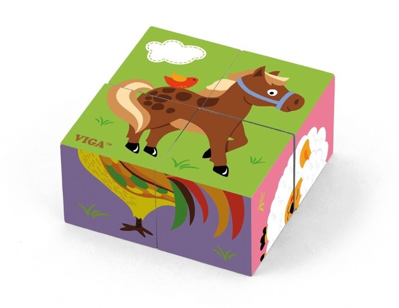 508357 PUZZLE CUBES - FARM