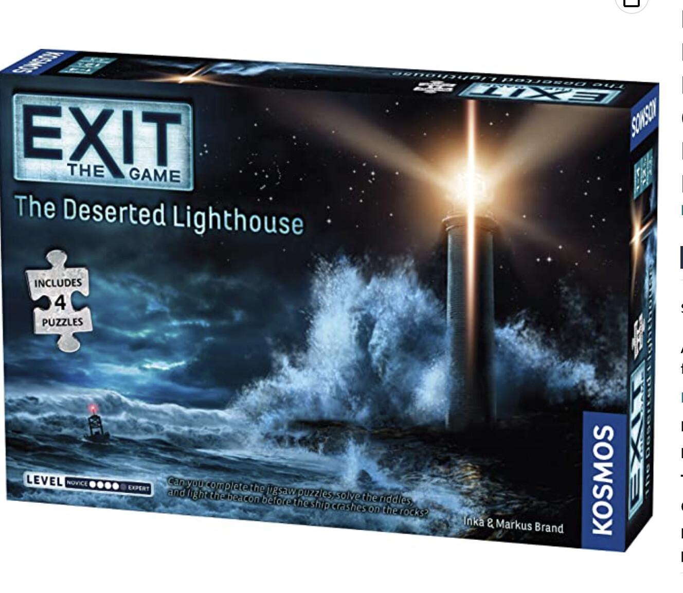 692878 EXIT: THE DESERTED LIGHTHOUSE (WITH PUZZLE)