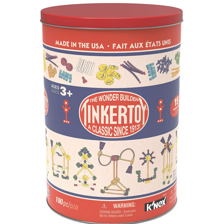 KNX 56452 TINKERTOY - 100PC CLASSIC BUILDING TIN (1) ML