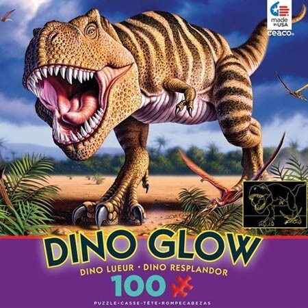 CEA 1604-21 100PC READY SET GLOW DINOSAURS ASST