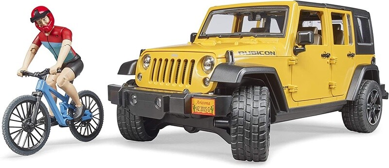 02543 NEW Jeep Rubicon w mountain bike and figure