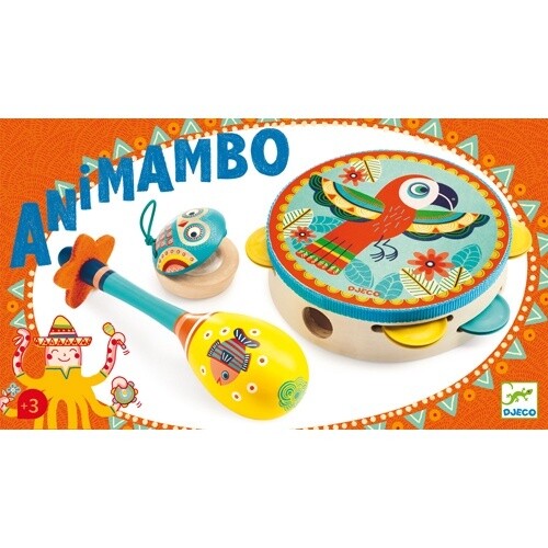 DJ06016 - Animambo / Set tambourine, maracas, castanet