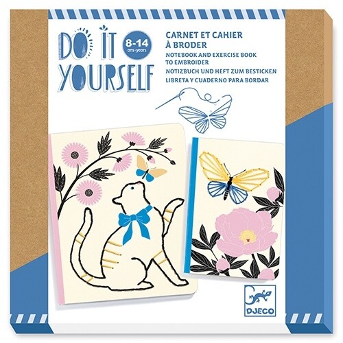 DJ07970 - DIY / Notebook to embroider / Poetic garden