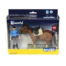62507 bworld Police with horse