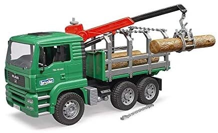 02769 MAN TGA Timber Truck with Loading Crane with 3 Trunks