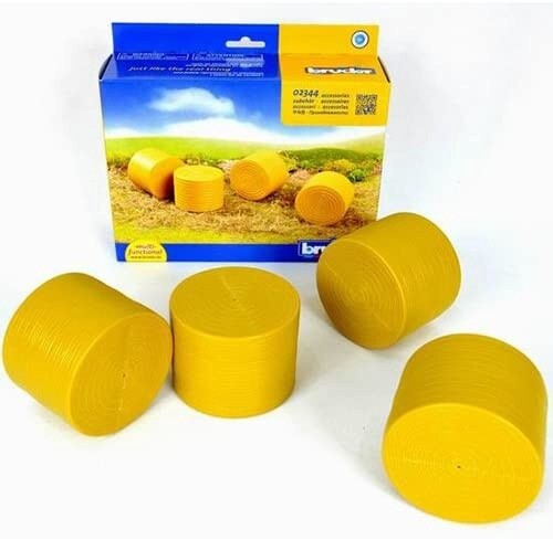 02344 4 Round Hay Bales Unwrapped for Claas Rollant 250