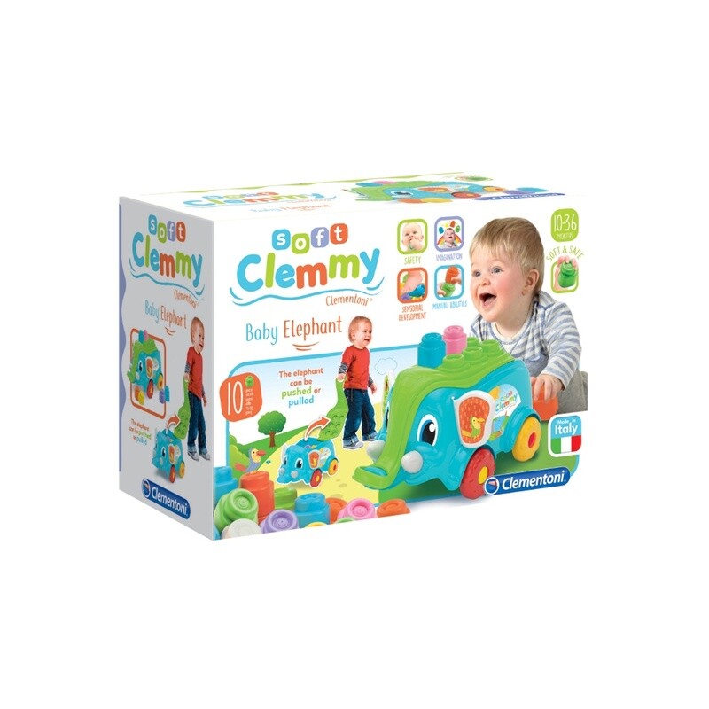 171621 PULL ALONG ELEPHANT (MULT)