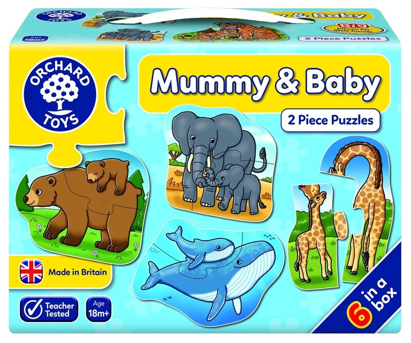 000019 MUMMY &amp; BABY 2PC PUZZLES