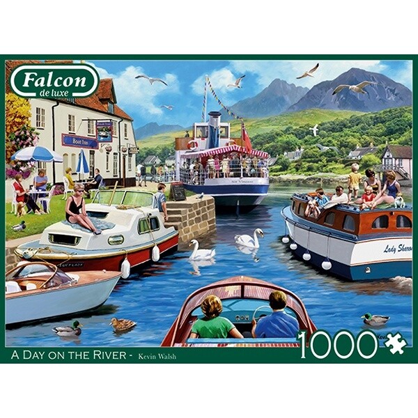 71-11241  1000pc, A Day on the River