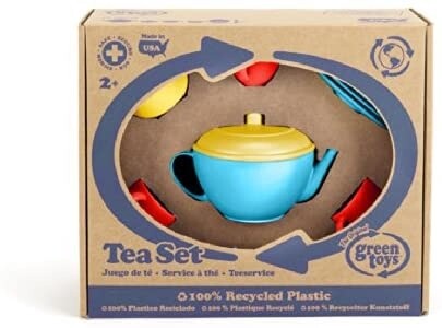 TEAB-1074 Green Toys Tea Set - Blue - 17 piece set