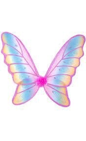 16890 Glitter Rainbow Wings, Fuchsia