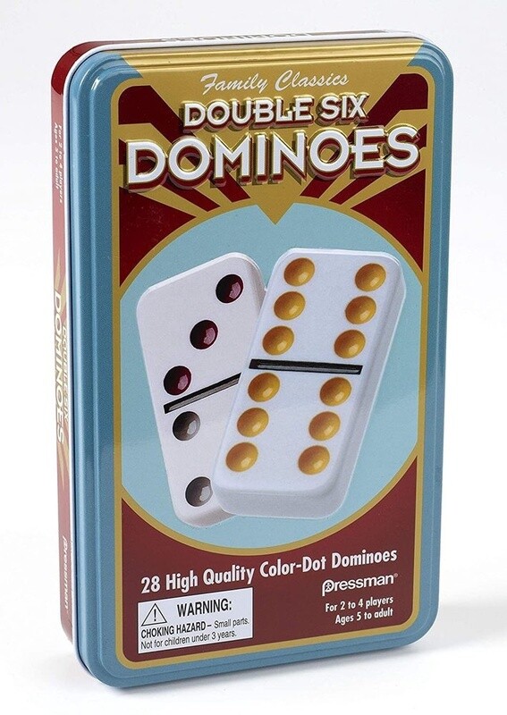 PR-3925 Double Six Dominoes (tin game)
