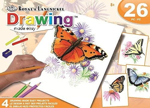 R-08088 Drawing Made Easy - Butterflies