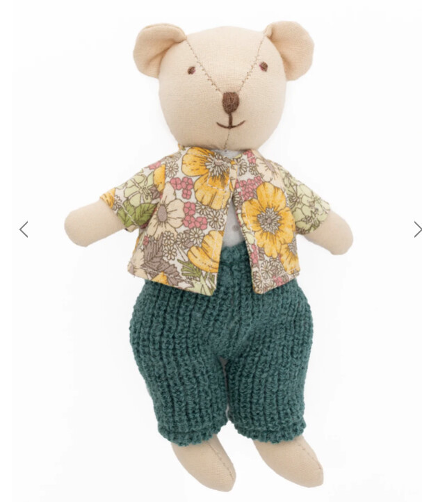 93230 Bobbie the Bear Mini Doll, 6.5&quot;