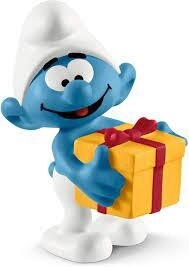 20816 Smurf with present
