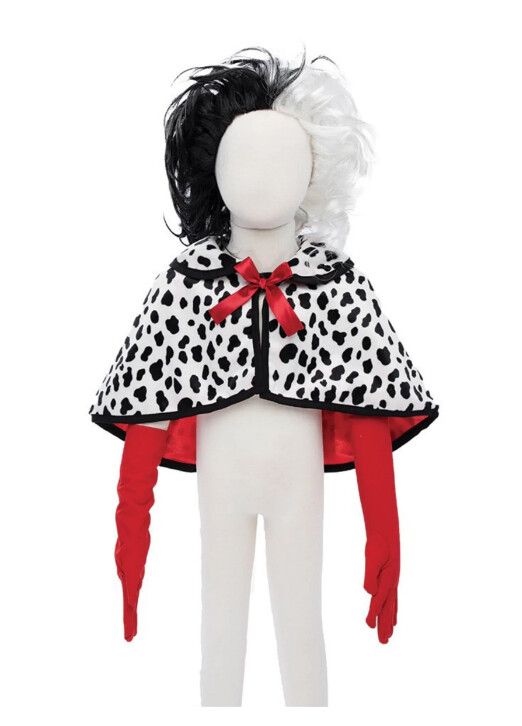 52675 Ella De Vil Cape, Gloves,Wig 4-6