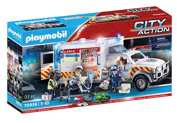 70936 Rescue Vehicles: Ambulance with Lights and Sound