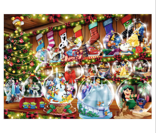 12000537 Disney Snow Globes Seasonal 1000 pc Puzzle