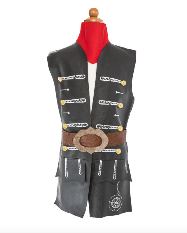 66595 Skully Pirate Vest,Belt&amp;Scarf 5/6