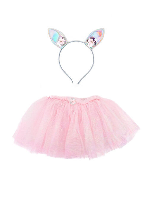46410 Iridescent Bunny Tutu w/ HB, 4-6